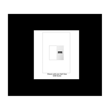 Legrand adorne USB Type A Outlet - Half Size White Modern Home Charger Charging