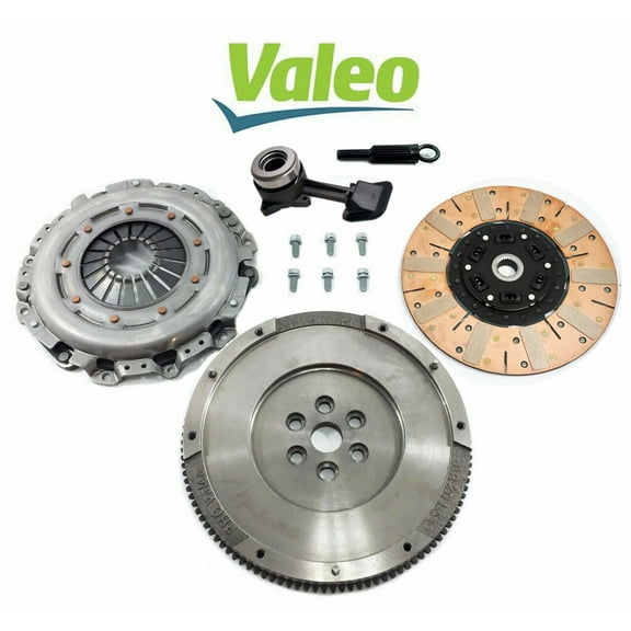 VALEO DUAL FRICTION CLUTCH KIT SLAVE FLYWHEEL SET FITS 00-04 FORD FOCUS 2.0L DOHC