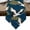 Blue, variant on White Crane Table Runner Linen Burlap Table Runner 48 Inches Long Golden Chinese Auspicious Clouds Vintage Beige Dresser Scarves for Kitchen Island Coffee Dining Room Party Holiday Decor 13"x48"