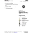 thumbnail image 2 of Kohler K-9136-AF Square Tile-In Shower Drain, French Gold, 2 of 3