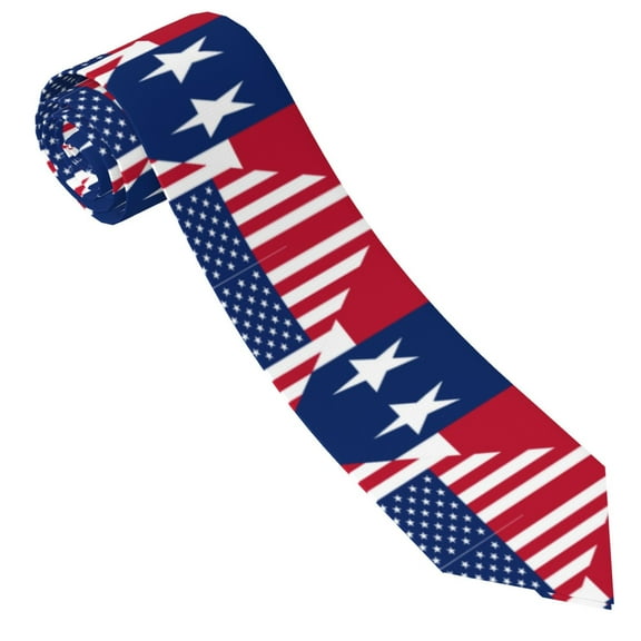 Men'S America Texas Flag Fashion Business Wedding Neckties Ties