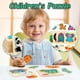 thumbnail image 1 of onlyliua Promoción de Temporada Rompecabezas de Madera para Niños, Rompecabezas de Dinosaurios y Animales de La Naturaleza., 1 of 2