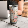 thumbnail image 4 of 20 Oz Shih Tzu Dog and Floral Coffee Tumbler Double Wall Insulated Stainless Steel Water Bottle | Metal Reusable Thermoses Flask with Cup Cap | Leak & Sweat Proof with Anti-Dust Lid, 4 of 7