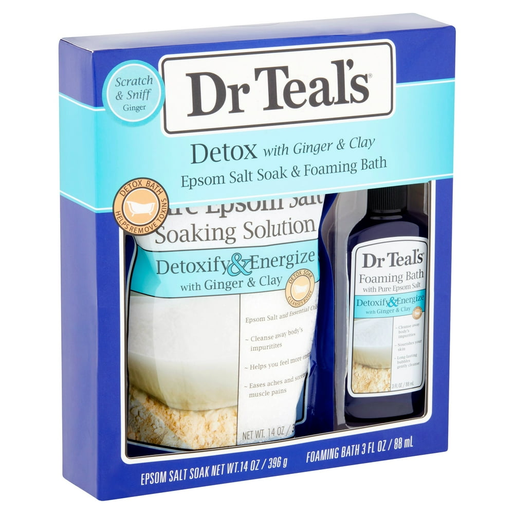 Dr Teal's Detoxify & Energize Epsom Salt Soak & Foaming Bubble Bath