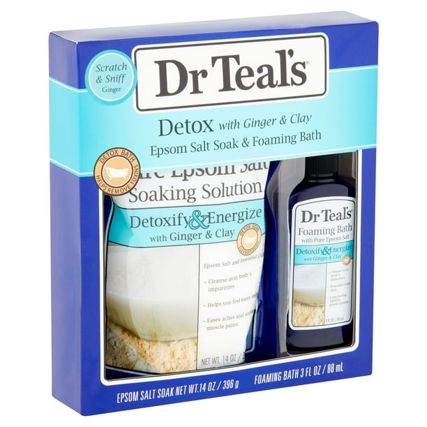 Dr Teal's Detoxify & Energize Epsom Salt Soak & Foaming Bubble Bath