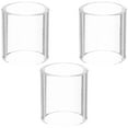 thumbnail image 1 of LOLIPPYY 3Pcs Clear Glass Guitar Slide Tube Set with Finger Sleeve for Stable Fit and Resonant Tone, 1 of 7