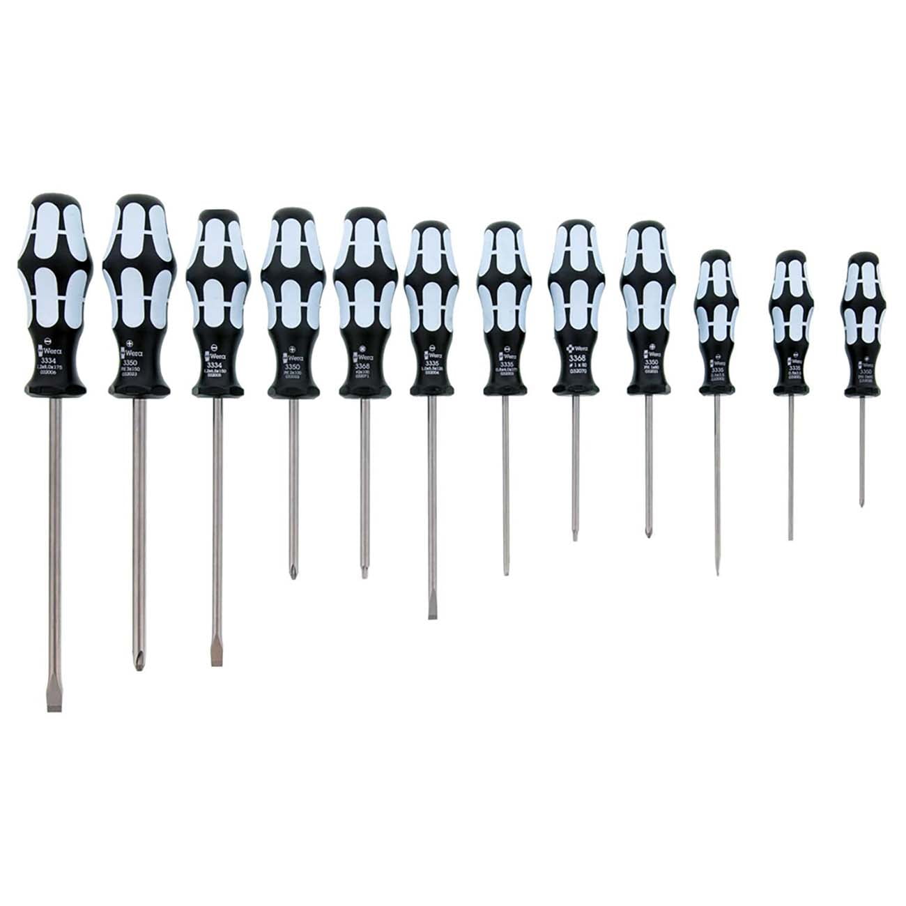 Wera 347903 Stainless Steel Slotted/Phillips/Square Screwdriver Set