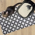 thumbnail image 3 of Fresh Kitty Durable XL Jumbo Foam Litter Box Mat – BPA and Phthalate Free, Water Resistant, Traps Litter from Box, Scatter Control, Easy Clean Mats – Gray Pattern 40”x 25” (9052), 3 of 5