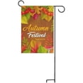 thumbnail image 5 of SKYSONIC Garden Flag Autumn Festival with Fallen Leaves Double-Sided Printed House Sports Flag 28x40 in Polyester Decorative Flags for Courtyard Garden Flowerpot, 5 of 6
