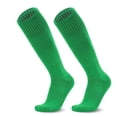 thumbnail image 3 of Rrxhxhs Knee High Socks for Girls Solid Color Stretchy Breathable Athletic Soccer Socks,Green,6-14 Years, 3 of 7