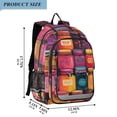 thumbnail image 2 of FORMRS Unisex School Backpack 17" Student Travel Bag with Laptop Compartment, Purple Jar, 2 of 7