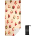 thumbnail image 2 of Dreamtimes Beach Towels Strawberries Camping Towels Fruit Sand Free Beach Towel, 30"x60" Large Beach Towels Quick Dry Bath Travel Towels Pool Yoga Beach Mat for Men Women, 2 of 7