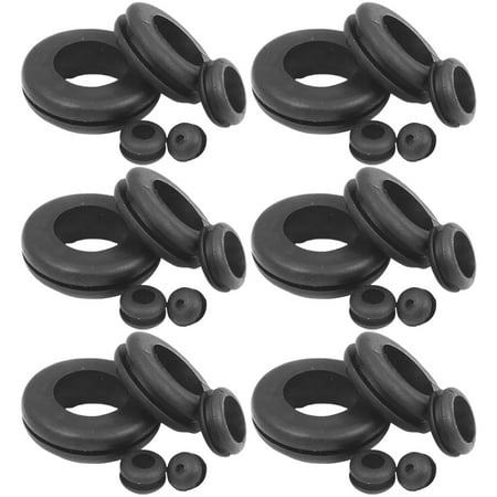 

105pcs Rubber Grommet Assortment Wiring Rubber Gaskets Hole Plug Grommets