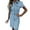 Light Blue, variant on Wang6 Womens Mini Jeans Dresses Causal Short Sleeve Button down Short Denim Dress Summer V-Neck Sundress with Pockets X_Blue XXL