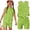 Green, variant on Summer Outfits for Kids Girls Size 7-8 Girls 2 Piece Outfits Cute Clothing Sets Vacation Short Sleeve T Shirts Top and Shorts Athletic Tracksuit Yellow 12-13 Years