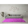 thumbnail image 3 of Ahgly Company Indoor Square Oriental Pink Industrial Area Rugs, 5' Square, 3 of 4