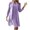 Purple, variant on Lindreshi Womens 2 Piece Outfits for Summer Women's Solid Color Casual Lace Hollow out Long Sleeve Cardigan + Sleeveless Dress Two Piece Sets Blouses