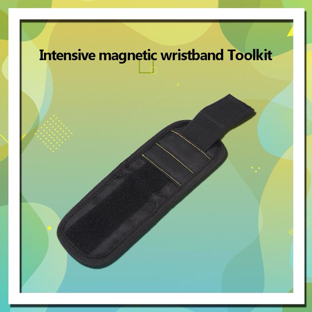 Bolsa de herramientas de pulsera magnética impermeable Kit de herramientas portátil para electricista (negro) Likrtyny Piezas de repuesto para herramientas