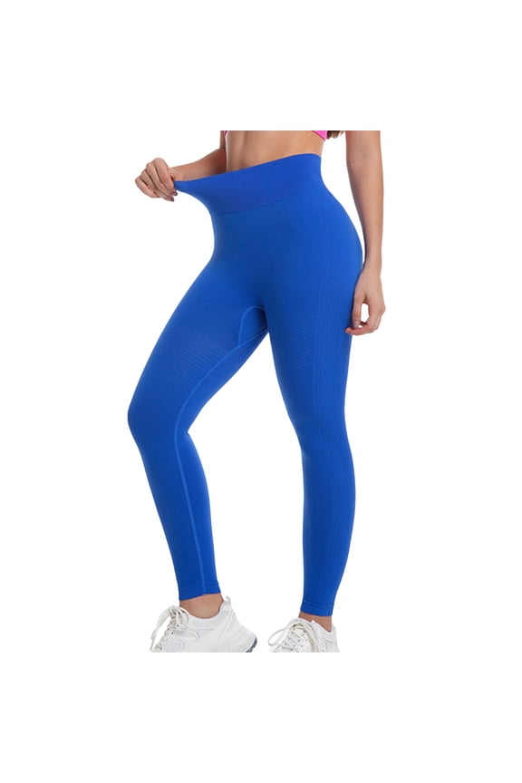 Seamless Yoga Leggings For Women Peach Butt Lifting Tummy Control High Waist Stretchy Pants Sports Fitness Multicolor