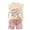 B Beige, variant on NAISIBABY Girls Outfit 2-Piece, Graphic Ruffles Short Sleeve T-Shirt and Shorts 2-Piece Summer Fashion Casual Set Purple 6T