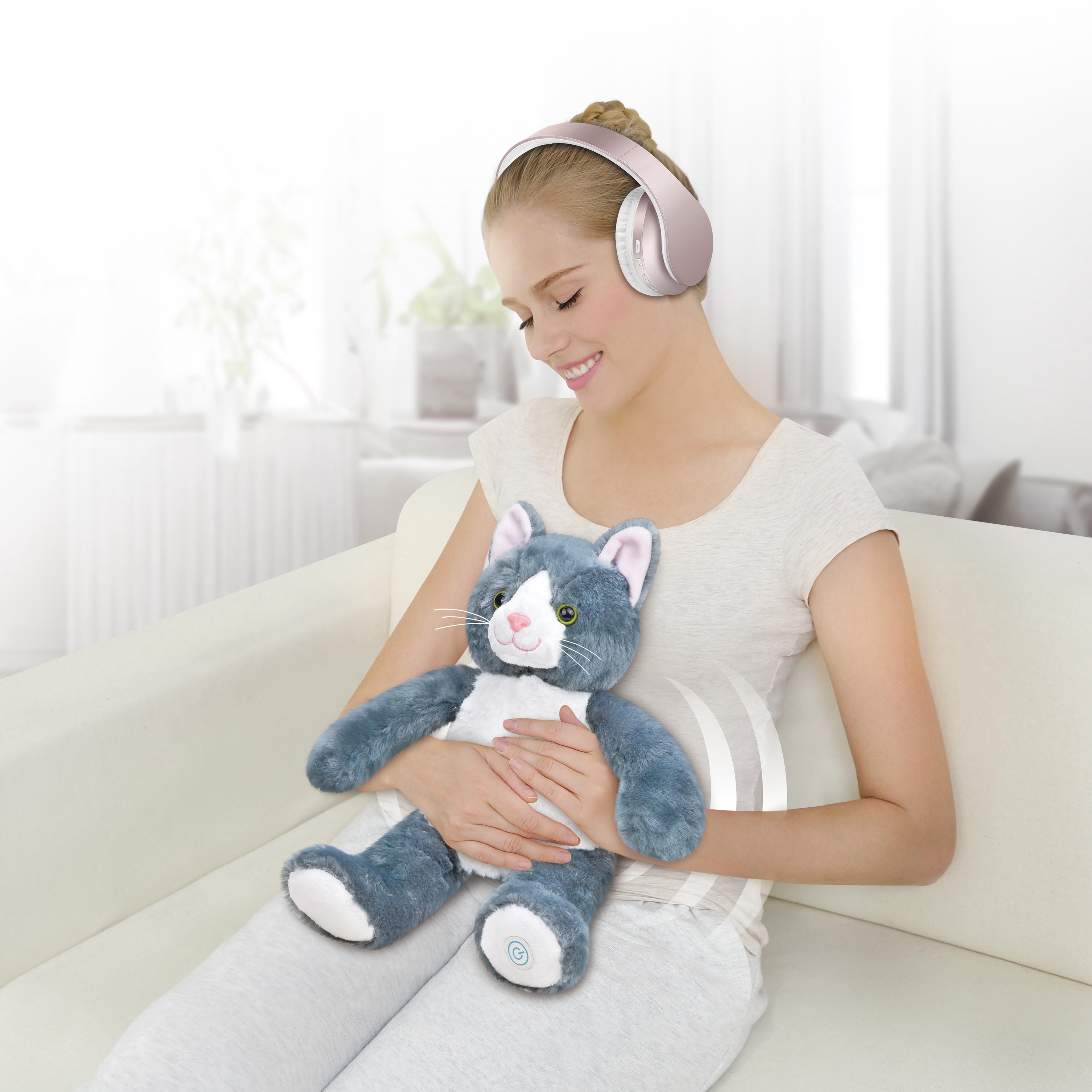 (4 pack) Health Touch Huggable Massager Gift with Relaxing Vibration, for Neck and Back Massager - Cat