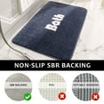 thumbnail image 3 of CJC Shower Mat Anti-Slip Tub Bath Mat Quick Dry Shower Mat Absorbent Soft Shaggy Surface Bathroom Floor Mat For Wet Areas, 3 of 10