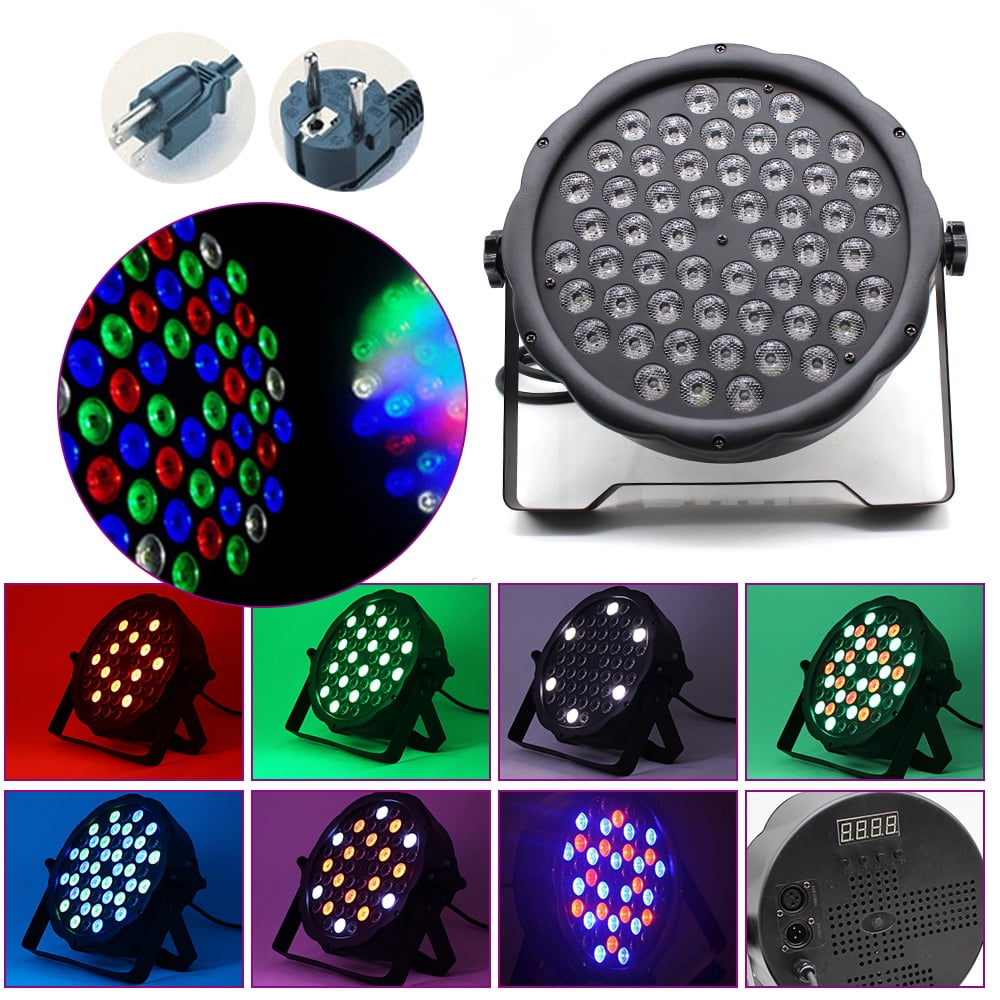 54*3W RGBW LED Par Light Stage Lighting DMX512 DJ Disco Party Show Light