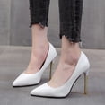 thumbnail image 4 of Zapatos de charol de color sólido a la moda para mujer, zapatos de tacón alto con punta estrecha Wmkox8yii hfjk605, 4 of 7