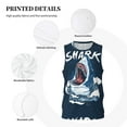 thumbnail image 3 of Pofeuu Shark Print Basketball Jersey, Shirts for Men Youth Basketball Jersey Crew Neck-4X-Large, 3 of 6