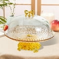 thumbnail image 6 of deevoka Cake Stand Multifunctional Round Footed Cake Plate for Candy Muffins Cookies champagne, 6 of 9