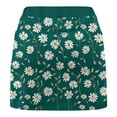 thumbnail image 4 of 2025 Clearance Clothes LEBONYARD Plus Size Shorts Clearance,Women Solid Color Bottom Pants Floral Skirt Hem Medium Waist Skirt Pants Sports Shorts Bottom Skirt Pants Shorts Green XXXXL, 4 of 5