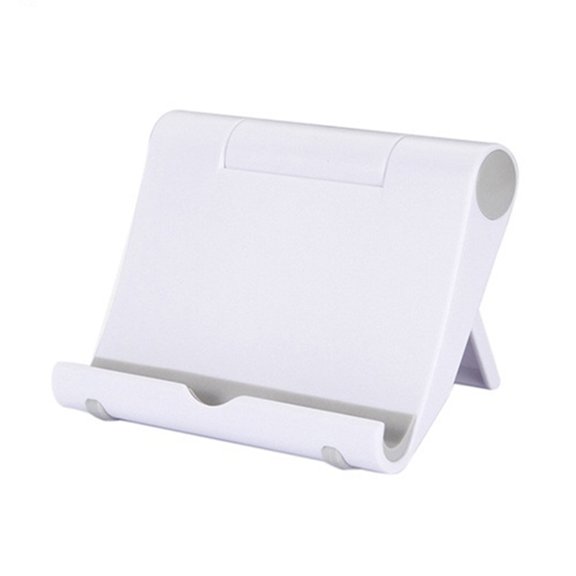 Cateissary Soporte de teléfono plegable de Color caramelo, soporte Universal ajustable para tableta de escritorio, soporte para portátil, soporte de viaje Teléfono y Comunicación blanco