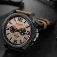 thumbnail image 6 of CURREN 8314 Men Watch Quartz Brand Watch Wristwatch Calendar Hour Minute Time Display Leather Watch Gifts for Birthday, 6 of 7