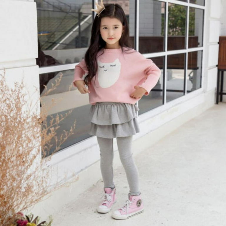 Happy Cherry Toddler Plaid Skirt Pants Casual Footless Leggings wirh Ruffle  Skirt Kid Girl Soft Cotton Tutu Leggings Skirtpants for Spring Fall 2023 :  : Clothing, Shoes & Accessories