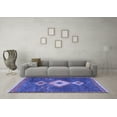 thumbnail image 3 of Ahgly Company Machine Washable Indoor Rectangle Southwestern Blue Country Area Rugs, 7' x 9', 3 of 4