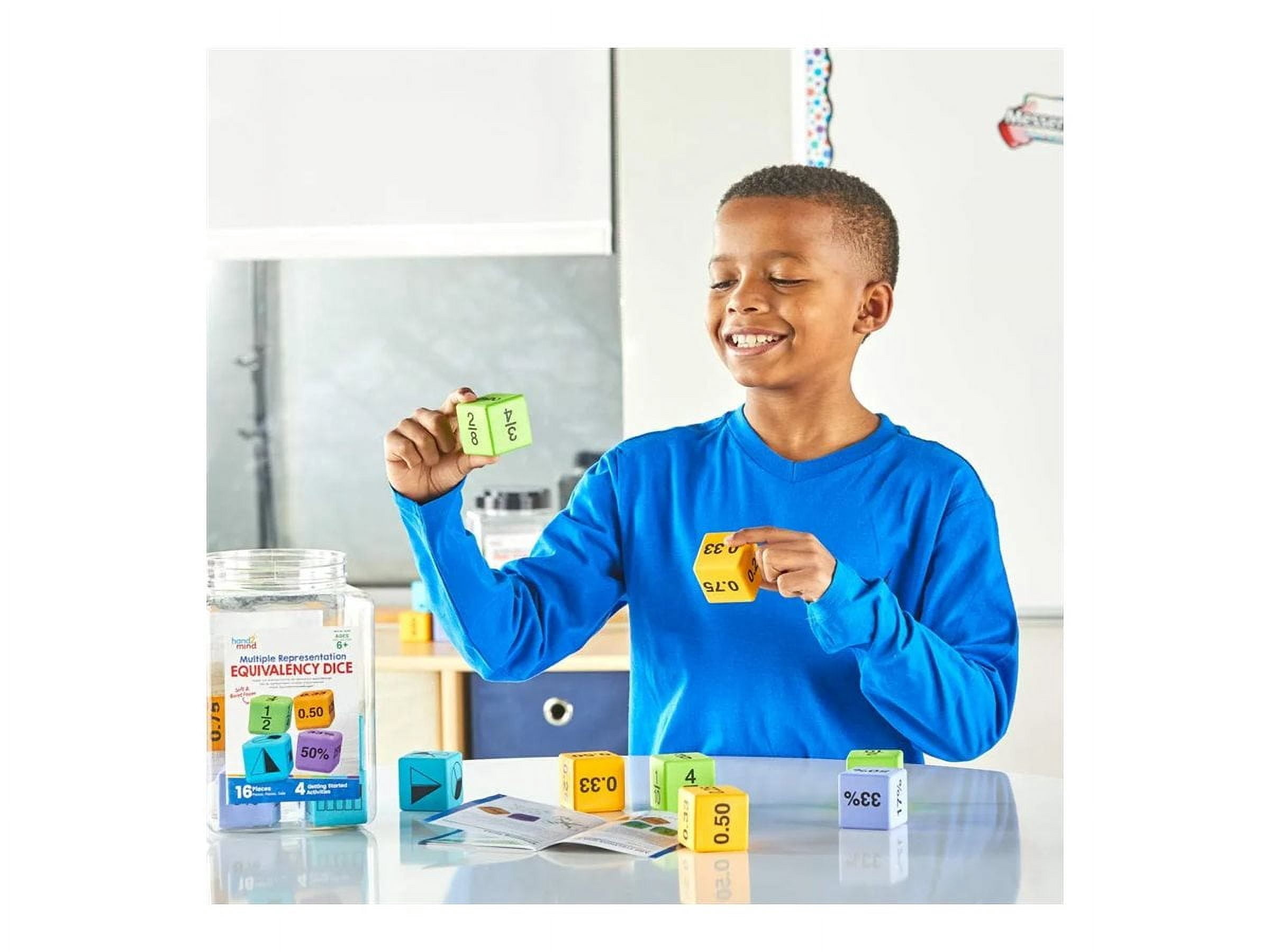 hand2mind Equivalency Dice, Set of 16 Foam Dice For Classroom, 4th Grade Math Manipulatives, Subitizing Math Games, Math Dice, Teacher Manipulatives, Large Foam Dice, Math Games For 4th Grade, Ages 9+