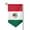 Sharp Corner, variant on Flag-Of-Mexico Garden Flag Double Sided Small Flag Yard Home Decorative Flags Banner 12.5 x 18 Inch Square