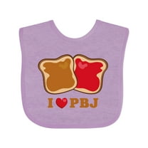 Inktastic I Love Pbj 2 Boys or Girls Baby Bib