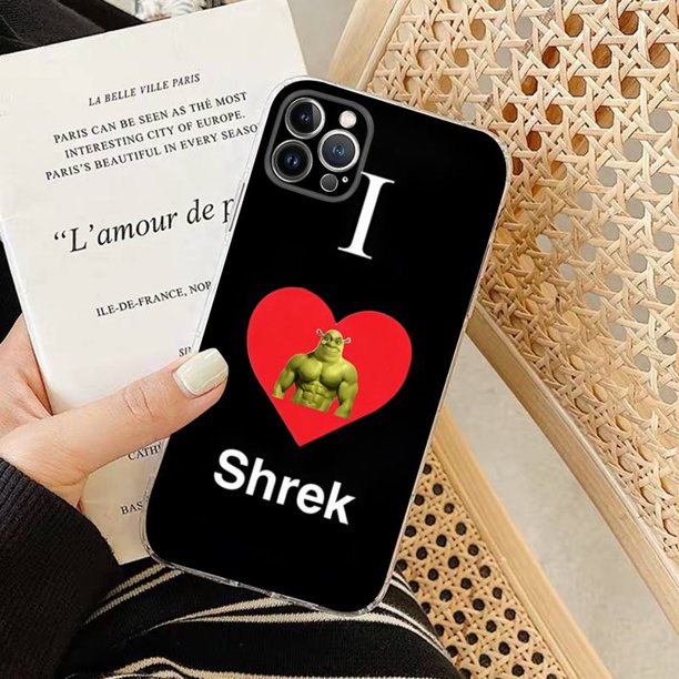Funda de silicona suave con dibujos animados para teléfono móvil, carcasa de película divertida Shrek para iphone 14, 13, 12, 11 Pro, Mini, XS MAX, 8, 7, 6 Plus, X, XS, XR Fivean unisex