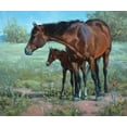 thumbnail image 2 of Sorenson, Jack 30x26 Gold Ornate Wood Framed with Double Matting Museum Art Print Titled - Watchful Eye, 2 of 4