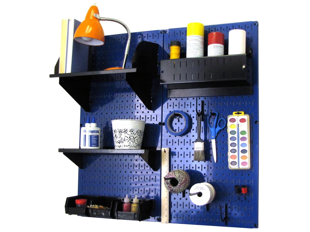 Wall Control Pegboard Hobby Craft Pegboard Organizer Storage Kit with