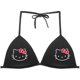 thumbnail image 4 of Hello Kitty-Sujetador de cuello colgante de algodón para niñas, ropa de baño de dibujos animados de Anime, Melody Kuromi, Bikini femenino sin anillo de acero, regalo de verano, 4 of 4