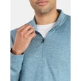 thumbnail image 4 of Athletic Works Men's and Big Men's ButterCore Soft Quarter-Zip Pullover Shirt, Sizes S-3XL, 4 of 5