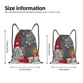 thumbnail image 4 of Kdxio Traditional Scandinavian Dwarf Print Drawstring Backpack Bag,Waterproof Draw String Back Sack, Gym Drawstring Bags Swim Bag For Unisex, 4 of 9