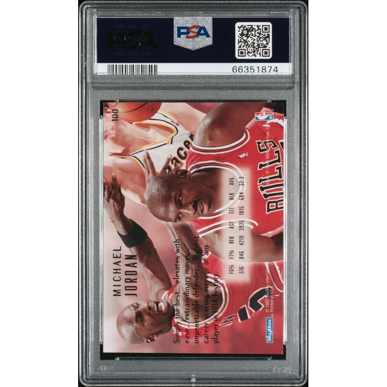 マイケルジョーダン　NBAカード1994-95 EMOTION#100 PSA9 Michael Jordan Skybox Emotion 1994-95 