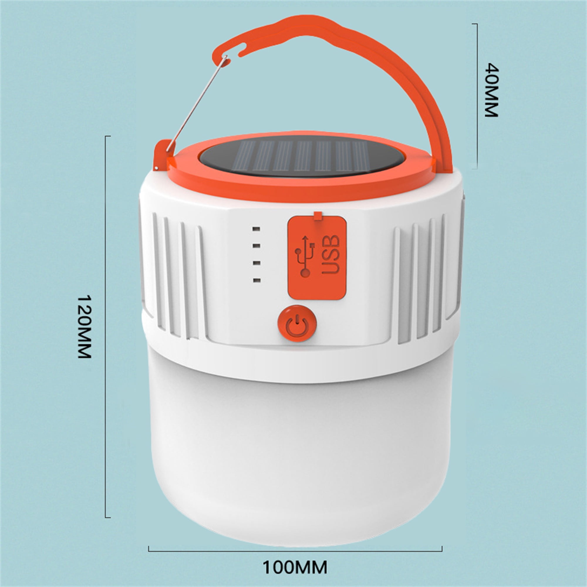 LED Camping Lantern Rechargeable, 1800LM, 4 Light Modes, 4400mAh Power  Bank, IP44 Waterproof, Perfect Lantern Flashlight for Hurricane, Emergency,  Power Outages, Home and More, USB Cable Included
