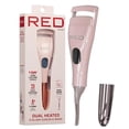 thumbnail image 1 of Red by Kiss Rizador de pestañas y varita con doble calefacción (2 en 1) Mini rizador de pestañas eléctrico de viaje de calor rápido con peine de silicona USB-C Pantalla LED 24 horas de larga duración, 1 of 5
