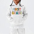 thumbnail image 4 of SGMVNU First Grade Hoodies for Boys Girls Casual Relaxed Fit Sweatshirts with Pocket Back to School Clothes, Size 3-4 Years, tc1-White, 4 of 5