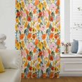 thumbnail image 6 of Floral Sheer Curtains 72 Inches Long, Spring Poppy Daisy Flowers Botanical Beige Light Filering Curtains, Breathable Simi Curtain Privacy Drapes for Living Room Bedroom Lightweight Window Treatment, 6 of 9