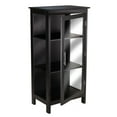 thumbnail image 3 of Contemporary Home Living 47" Black Elegant Poppy Rectangular Display Cabinet, 3 of 4